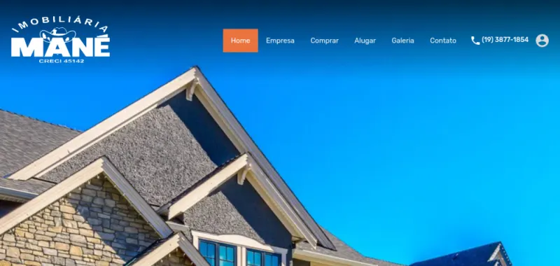 Site do Imobiliário do Mané desenvolvido pela CS Projetos