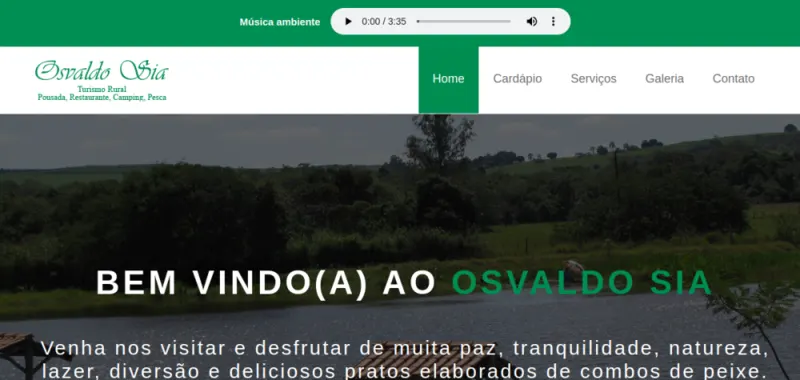 Site de Osvaldo Sia desenvolvido pela CS Projetos